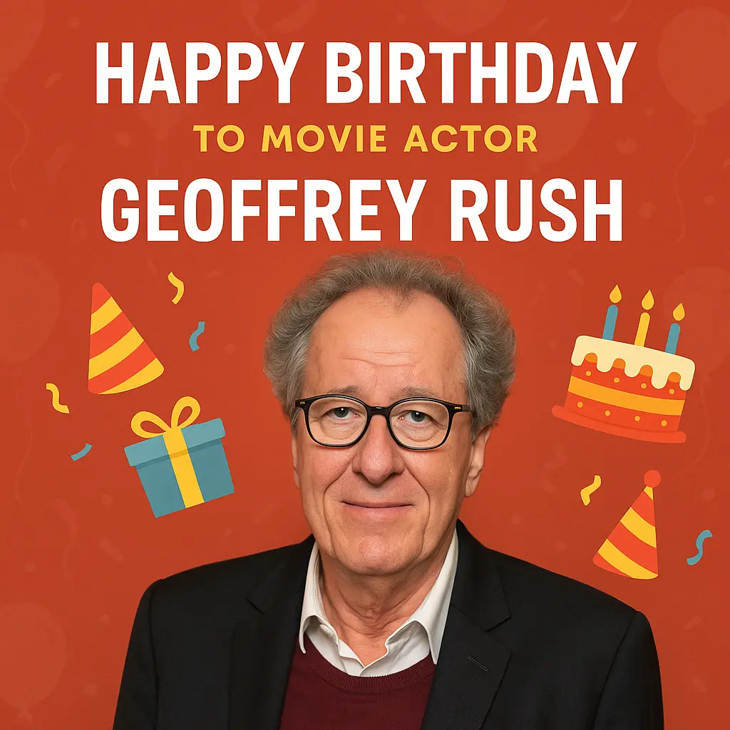 Birthday Wishes Messages for Geoffrey Rush