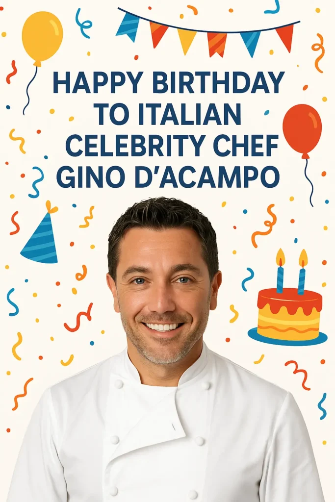 Birthday Wishes Messages for Gino DAcampo