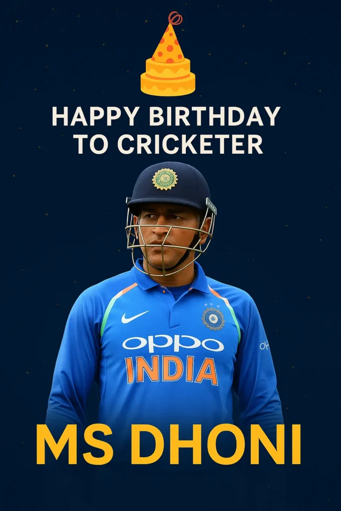 Birthday Wishes Messages for MS Dhoni