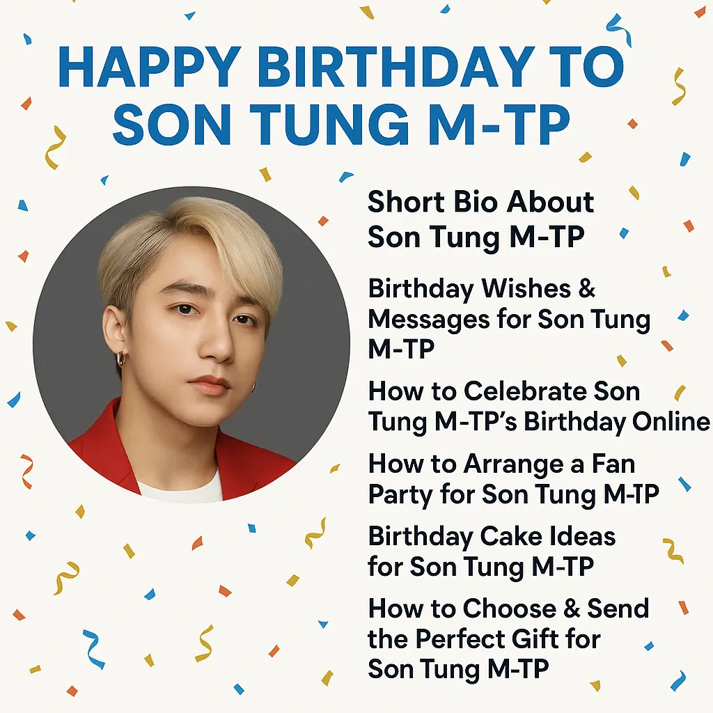 Birthday Wishes Messages for Son Tung M TP