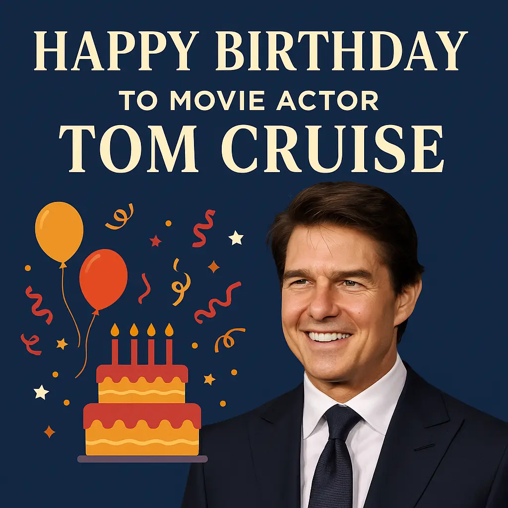 Birthday Wishes Messages for Tom Cruise