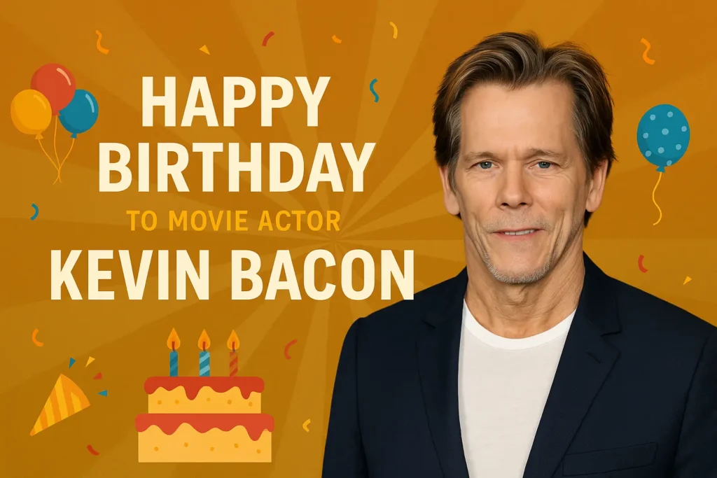 Happy Birthday Wishes Messages for Kevin Bacon