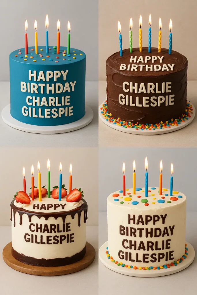 Birthday Cake Ideas for Charlie Gillespie