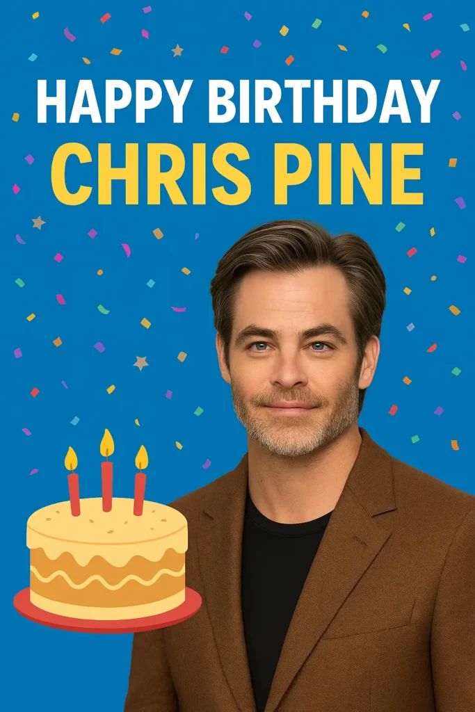 Birthday Wishes Messages for Chris Pine