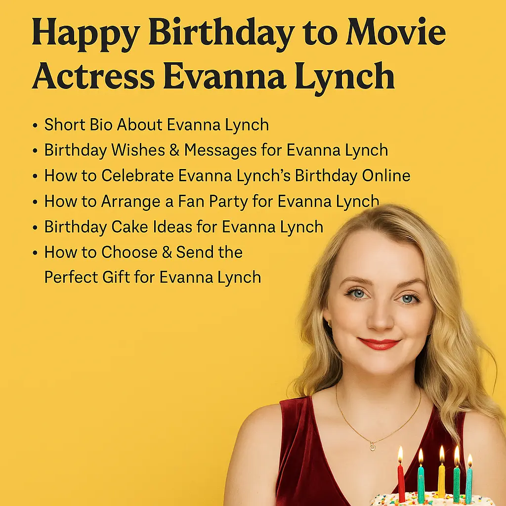 Birthday Wishes Messages for Evanna Lynch