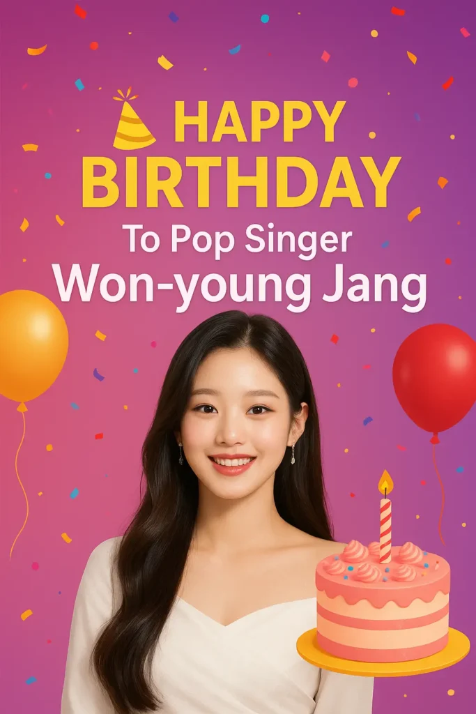 Birthday Wishes Messages for Won young Jang