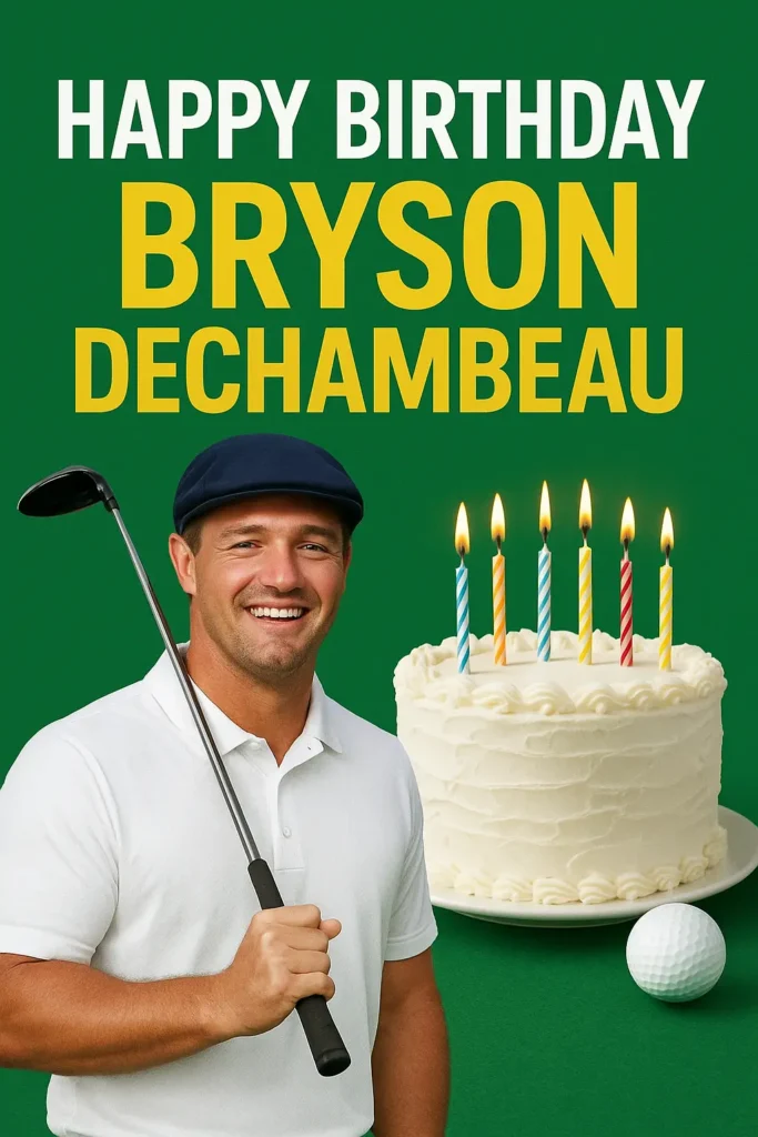 Birthday Wishes Messages for Bryson DeChambeau