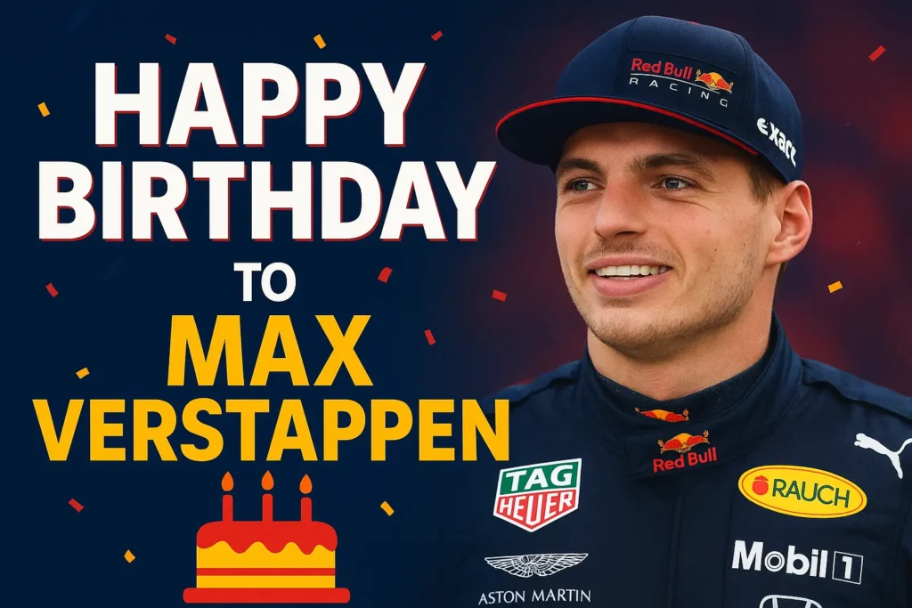 Birthday Wishes Messages for Max Verstappen