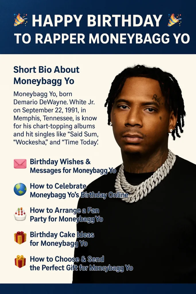 Birthday Wishes Messages for Moneybagg Yo