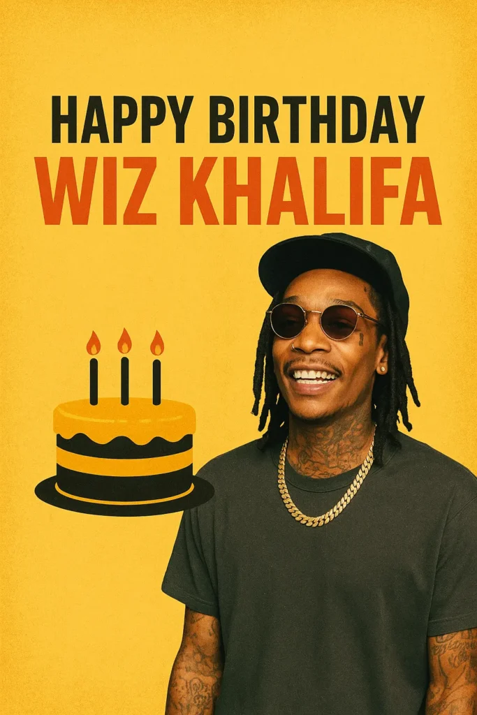 Birthday Wishes Messages for Wiz Khalifa