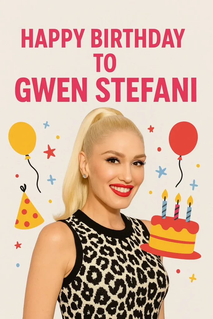 Birthday Wishes Messages for Gwen Stefani
