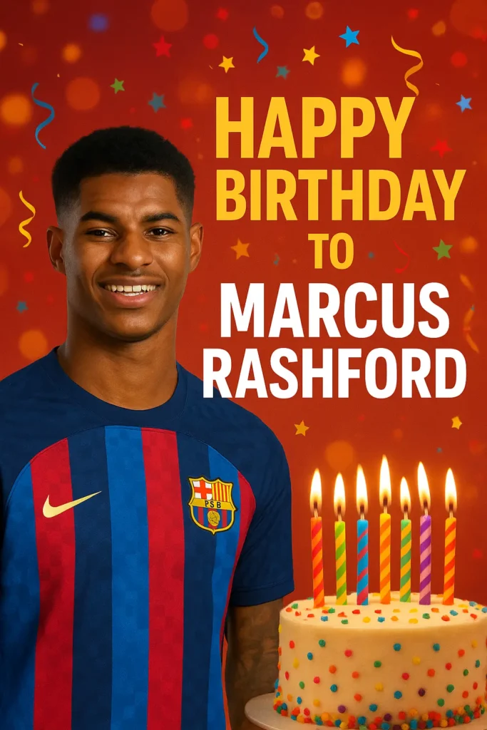 Birthday Wishes Messages for Marcus Rashford
