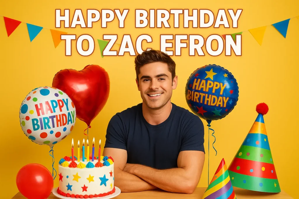 Birthday Wishes Messages for Zac Efron