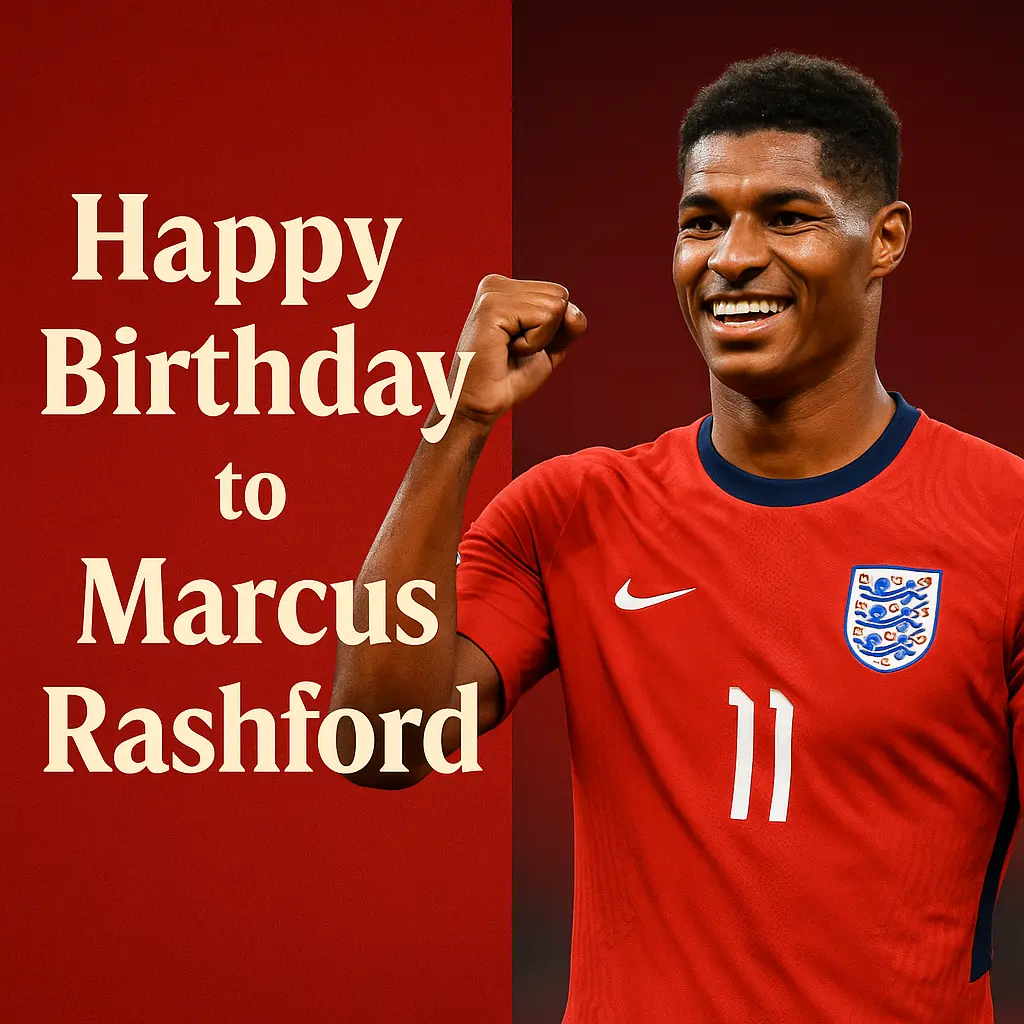 Birthday of Marcus Rashford