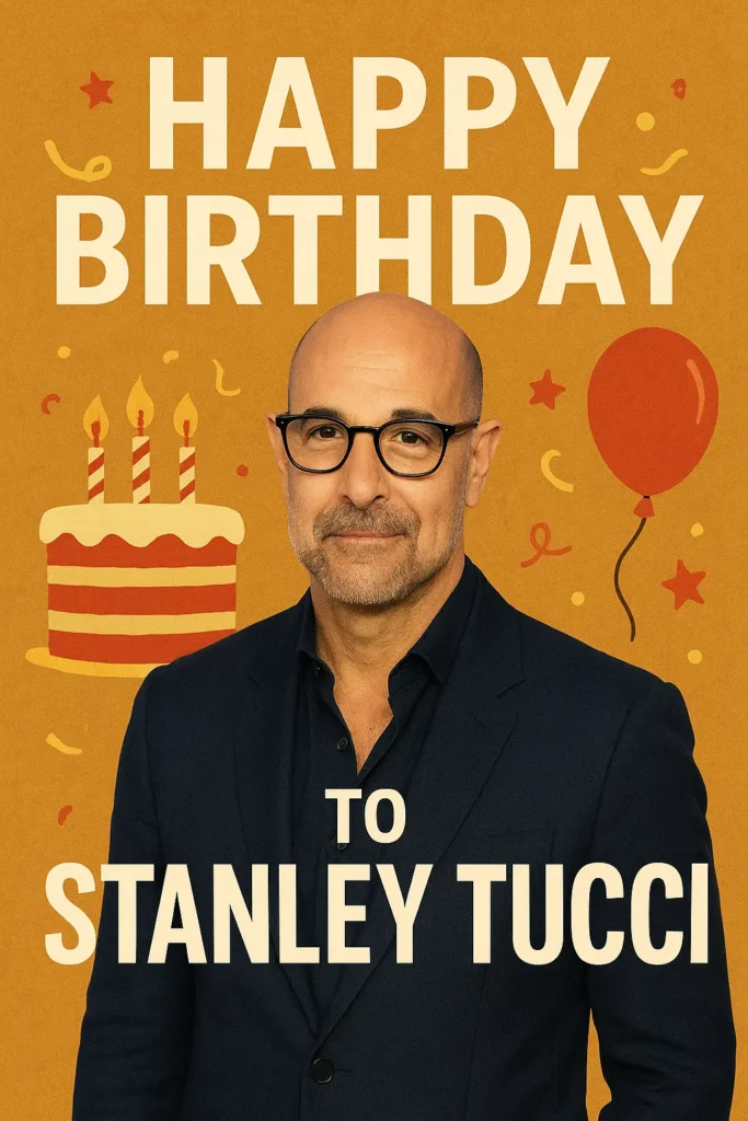 Birthday Wishes Messages for Stanley Tucci
