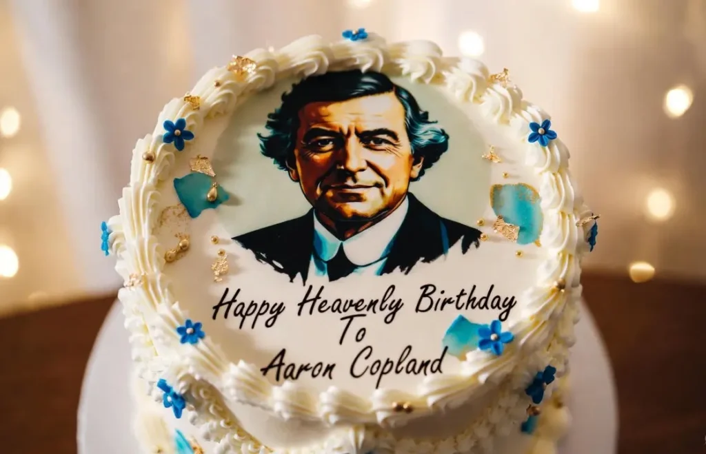Birthday cake for Aaron Copland
