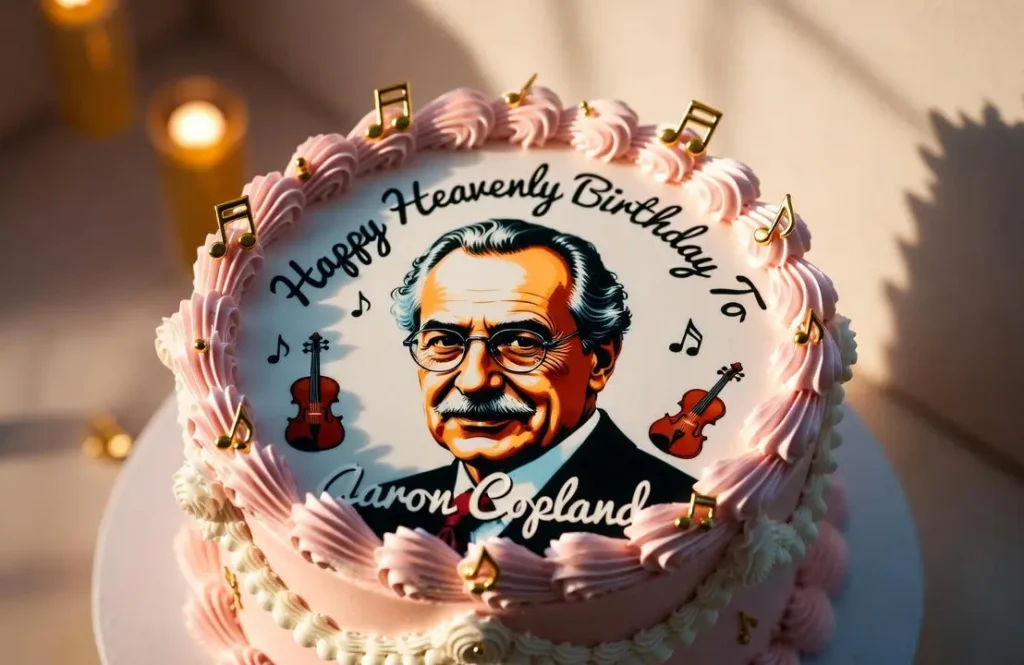Birthday cake of Aaron Copland