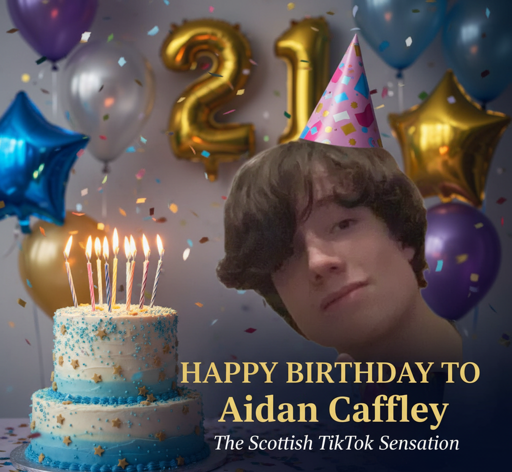 Birthday of Aidan Caffley