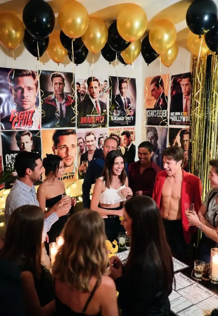 Arrange a Fan Party for Brad Pitt