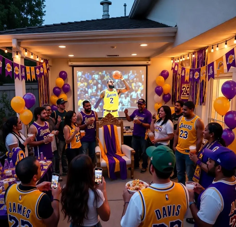 Arrange a Fan Party for LeBron James