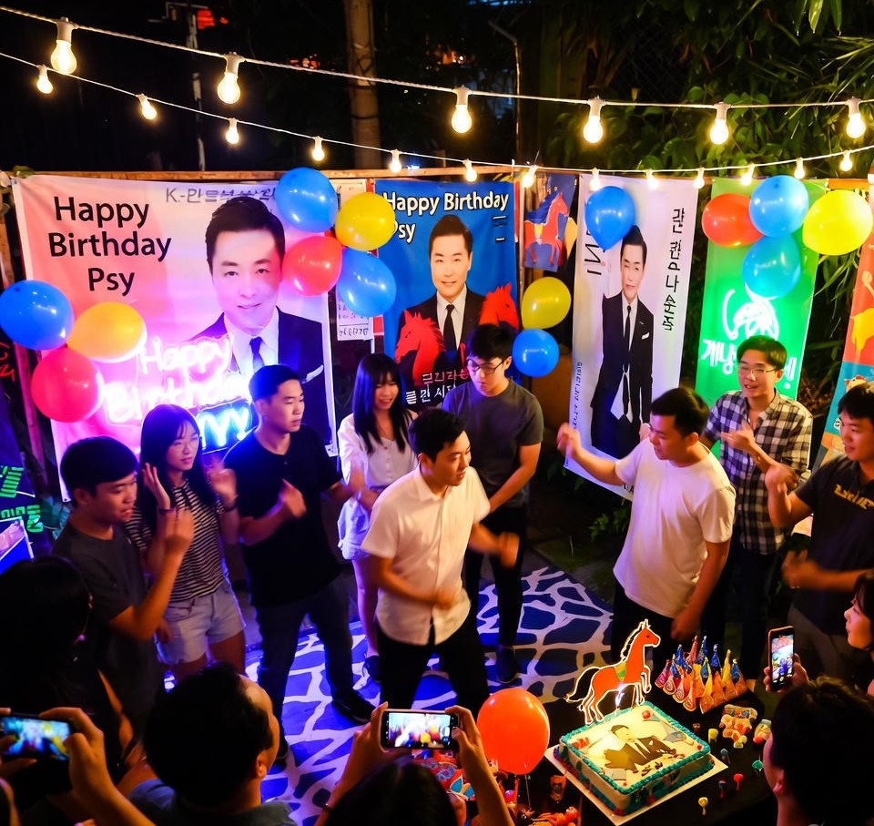 Arrange a Fan Party for Psy