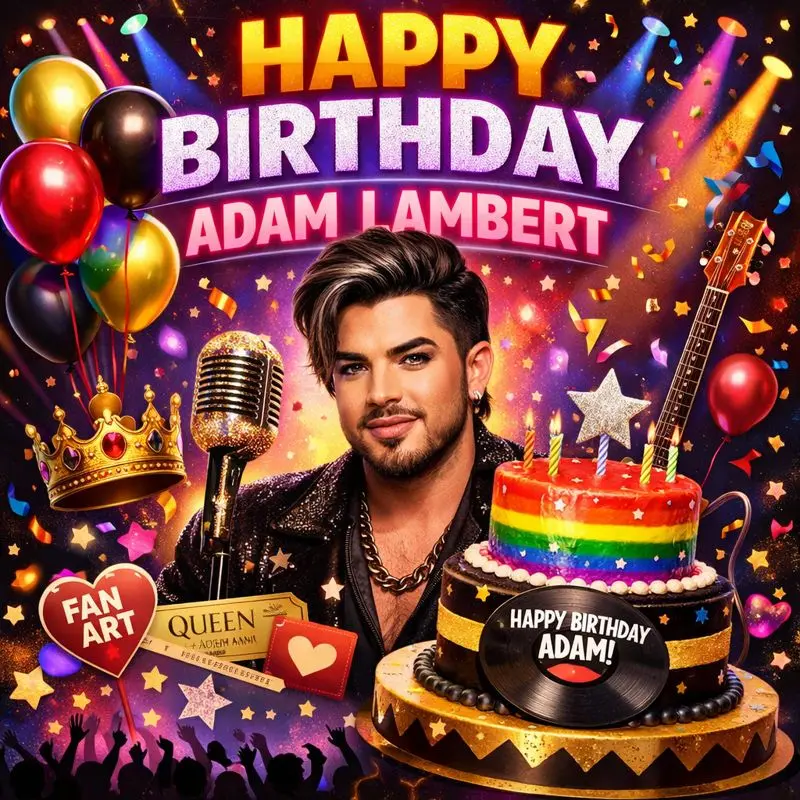 Birthday Wishes Messages for Adam Lambert