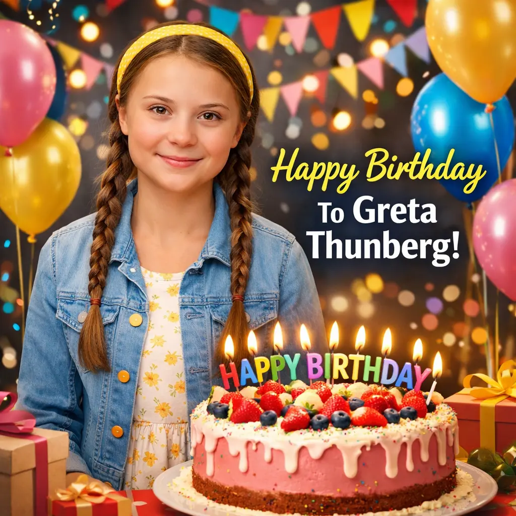 Birthday Wishes Messages for Greta Thunberg
