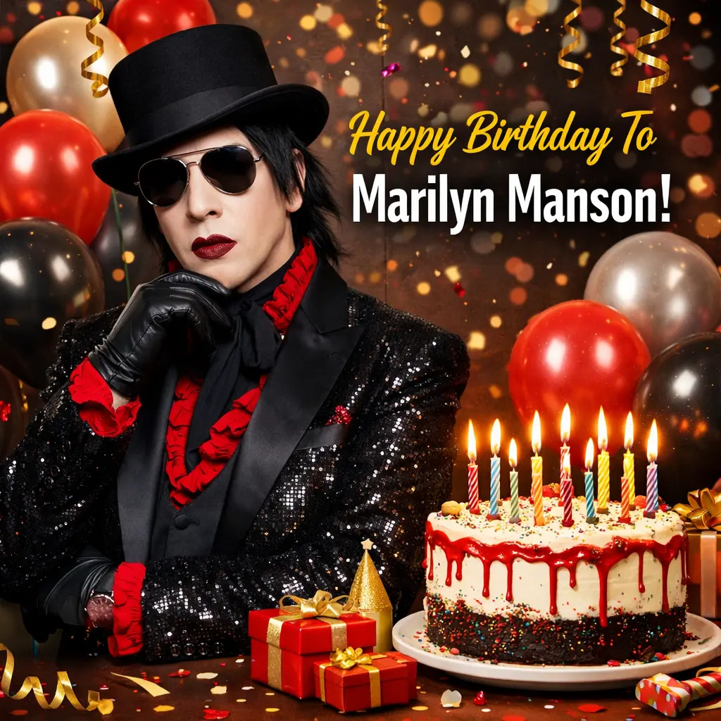 Birthday Wishes Messages for Marilyn Manson