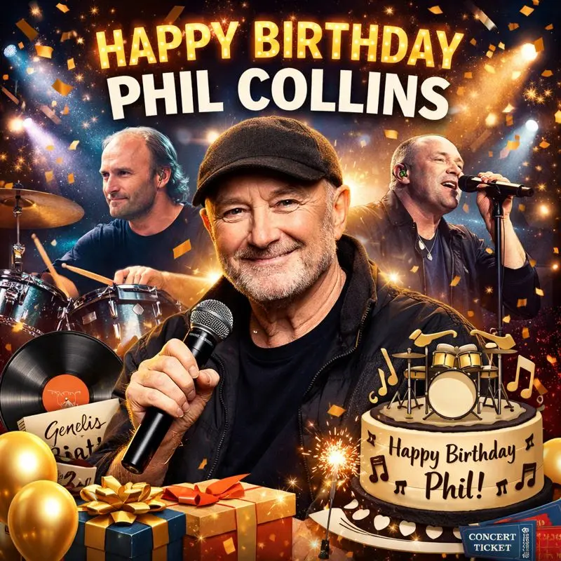 Birthday Wishes & Messages for Phil Collins