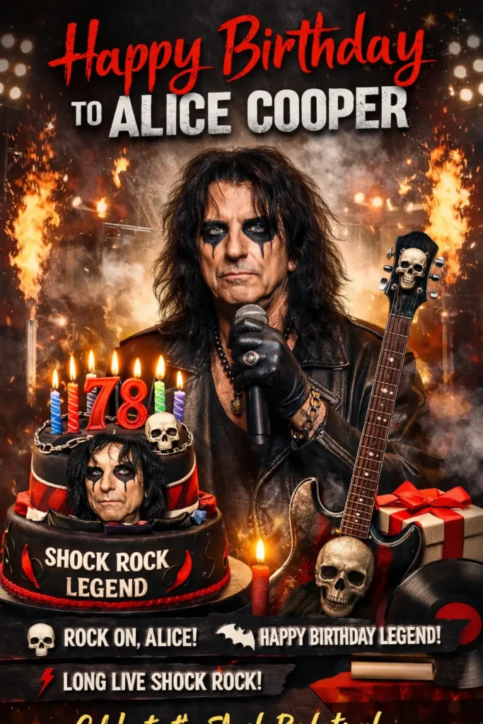 Birthday Wishes Messages for Alice Cooper
