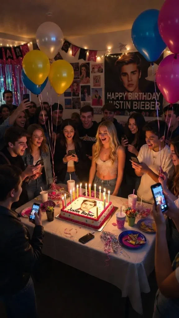 Arrange a Fan Party for Justin Bieber