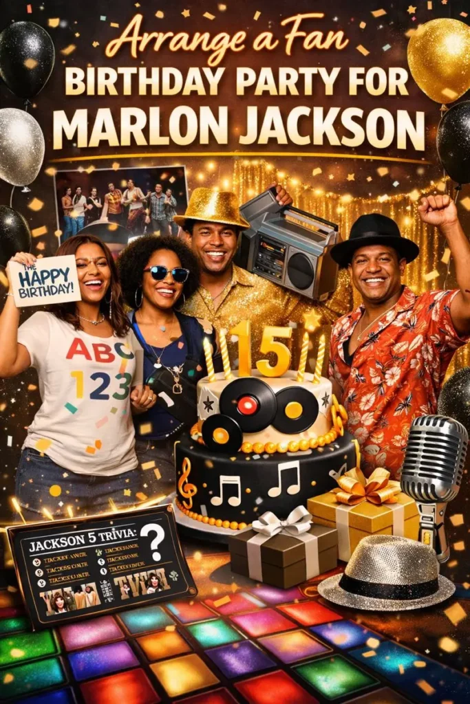 Arrange a Fan Party for Marlon Jackson