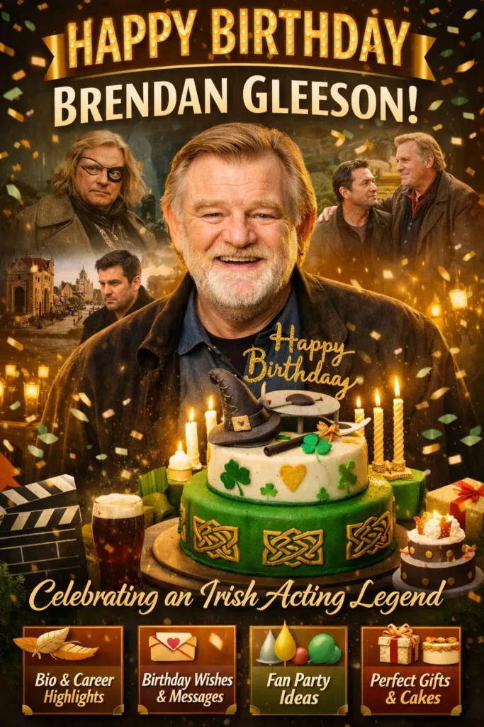 Birthday Wishes Messages for Brendan Gleeson