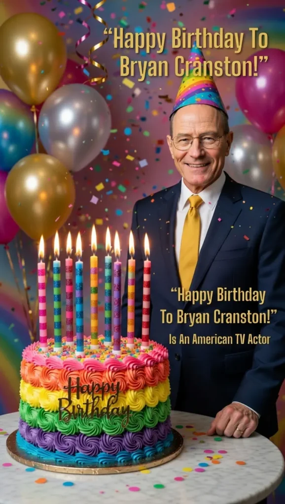 Birthday Wishes Messages for Bryan Cranston