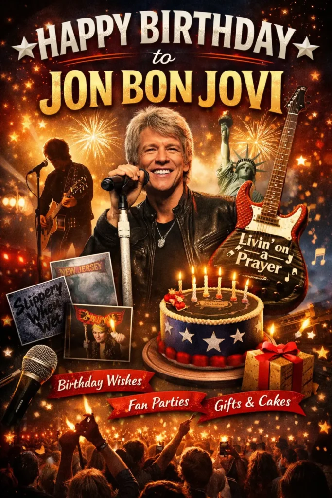 Birthday Wishes Messages for Jon Bon Jovi