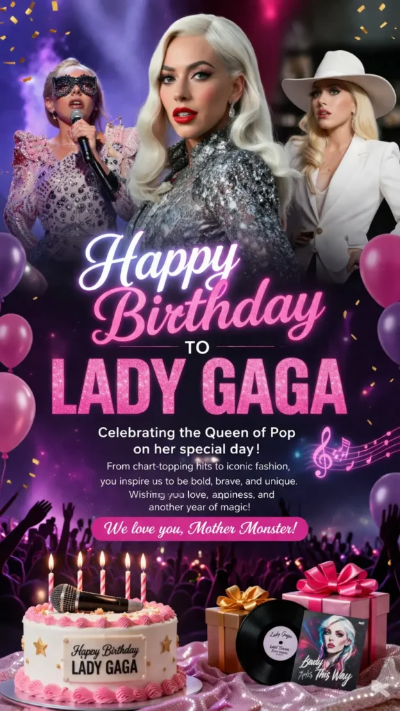 Birthday Wishes Messages for Lady Gaga