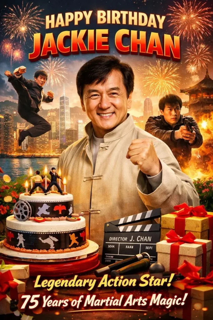 Birthday Wishes Messages for Jackie Chan